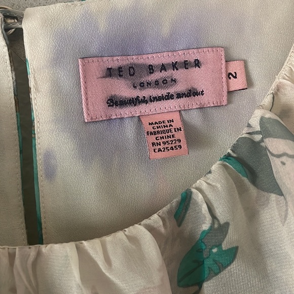 Ted Baker floral printed ruffle top dress - Picture 6 of 15